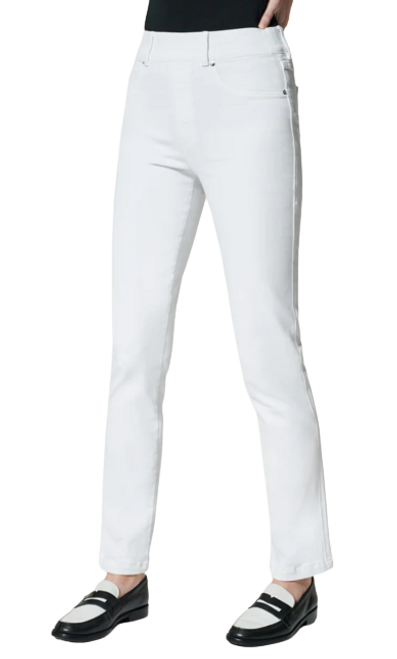 Ankle Straight Leg Jeans, White