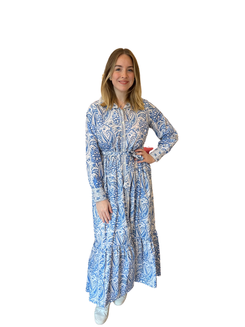 Cam Dress, Blue White