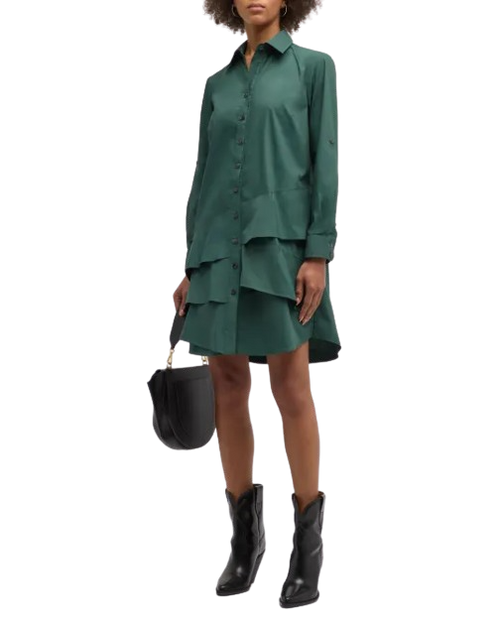 LS Jenna Dress, Evergreen