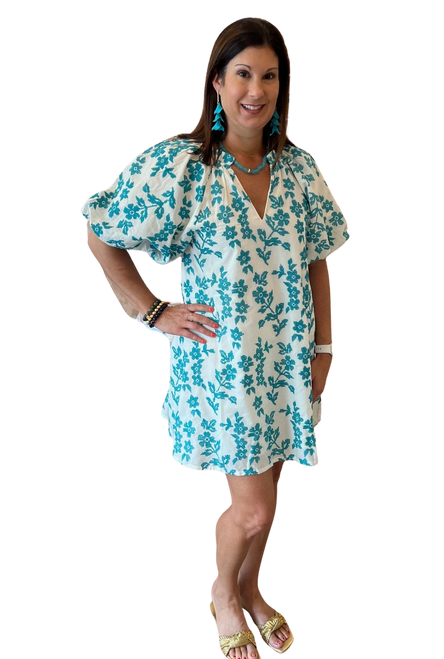 Izzie Dress, Teal