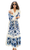 Naomi Embroidered Dress, Blue