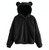 Autumn Winter Women's Hoodies Winter Women Long Sleeve Rabbit Ear Hood Sweatshirt Cute Plush Warm Casual Hoodie Tops