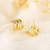 925 Sterling Silver Female Luxury Crystal Round Stud Earrings Vintage Wedding Jewelry White Zircon Stone Earrings New