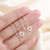 925 Sterling Silver Female Luxury Crystal Round Stud Earrings Vintage Wedding Jewelry White Zircon Stone Earrings New