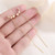 925 Sterling Silver Female Luxury Crystal Round Stud Earrings Vintage Wedding Jewelry White Zircon Stone Earrings New