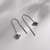 925 Sterling Silver Female Luxury Crystal Round Stud Earrings Vintage Wedding Jewelry White Zircon Stone Earrings New