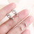 925 Sterling Silver Female Luxury Crystal Round Stud Earrings Vintage Wedding Jewelry White Zircon Stone Earrings New