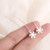 925 Sterling Silver Female Luxury Crystal Round Stud Earrings Vintage Wedding Jewelry White Zircon Stone Earrings New