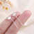 925 Sterling Silver Female Luxury Crystal Round Stud Earrings Vintage Wedding Jewelry White Zircon Stone Earrings New