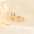 925 Sterling Silver Female Luxury Crystal Round Stud Earrings Vintage Wedding Jewelry White Zircon Stone Earrings New