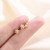 925 Sterling Silver Female Luxury Crystal Round Stud Earrings Vintage Wedding Jewelry White Zircon Stone Earrings New