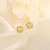 925 Sterling Silver Female Luxury Crystal Round Stud Earrings Vintage Wedding Jewelry White Zircon Stone Earrings New