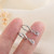 925 Sterling Silver Female Luxury Crystal Round Stud Earrings Vintage Wedding Jewelry White Zircon Stone Earrings New