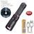 20W Zoom Round Beam Light LED High Power flashlight USB Rechargeable Torch Camping Outdoor Hunting Fishing Walking Lighting Lamp