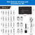 28 in 1 Mini Ratchet Wrench Set Magnetic Ratchet Screwdriver Set with Socket Extension Wand Home Repair DIY Tool Kit Hand Tools