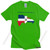 Handsome Men T Shirts Dominican Republic Map Flag Short Sleeves 100% Cotton Casual T-Shirt Round Collar Summer Tee Tops