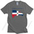 Handsome Men T Shirts Dominican Republic Map Flag Short Sleeves 100% Cotton Casual T-Shirt Round Collar Summer Tee Tops