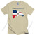 Handsome Men T Shirts Dominican Republic Map Flag Short Sleeves 100% Cotton Casual T-Shirt Round Collar Summer Tee Tops