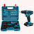 Rechargeable Drill Lithium Drill, 36VF Electric Screwdriver Power Tools Hand Drill Pack, Equipped With 1500mAh2 Batteries A Charger, Screwdriver And Home Maintenance Kit With Lithium Battery Repair And DlY Items