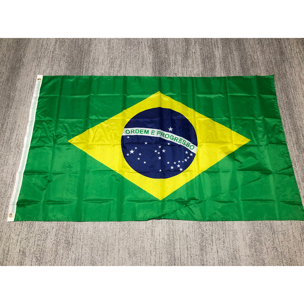 Brazil National Flag 3x5FT 90cmx150cm high quality Polyester Hanging Brazil Br Brasil Flag for home decoration