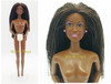Luxurious Long Straight Hair Nude African American AA Barbie USED