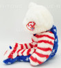 TY Beanie Buddies Liberty the Bear Patriotic Teddy 2001 White Head 14" with Tag