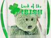 Beanie Baby Shamrock St. Patrick's Day Gift Bear in Gift Wrapped Display w/ Tag
