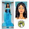 December Turquoise African American Barbie Doll 2002 Mattel B2397