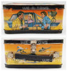The Fall Guy Tin Metal Lunchbox and Thermal Cup 1981 Fox Films Aladdin USED
