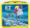 E.T. The Extra-Terrestrial Tin Metal Lunchbox and Thermal Cup 1982 Aladdin USED
