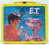 ET The Extra-Terrestrial Tin Metal Lunchbox and Thermal Cup 1982 Aladdin USED