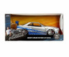 Fast and Furious Fast and the Furious 2002 Nissan Skyline GT-R 124 Scale Die-Cast Metal Vehicle PREORDER - Expected Ship Date July 1, 2022