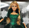 2004 Holiday Barbie Doll Special Edition Green Dress Blonde Hair Mattel B5848
