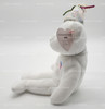 TY Beanie Babies 2002 April White Birthday Collection Bear Plush Toy New