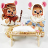 Annalee Mobilitee Dolls 11 Piece Mouse Manger Scene With Sheep Wired Dolls MINT