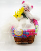 Annalee Mobilitee Dolls 2012 Kitty In Basket 4" Wired Doll No 200512 MINT