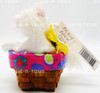 Annalee Mobilitee Dolls 2012 Kitty In Basket 4" Wired Doll No 200512 MINT