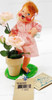 Annalee Mobilitee Dolls 2000 Rosie 7 Wired Doll With Flower Pot No 966899 MINT