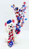 Annalee Mobilitee Dolls 8" Patriotic Bear Wired Doll 2003 # 279203 NEW