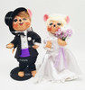 Annalee Mobilitee Dolls 6 Bride and Groom Mouse Set of 2 Figures No 250708 NEW