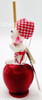 Annalee Mobilitee Dolls 2009 Candy Apple Chef Mouse 3" Wired Doll No 251209