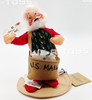 Annalee Mobilitee Dolls 1992 Santa With Mailbag & Letters 7" Wired Doll No 5234