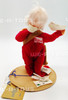 Annalee Mobilitee Dolls 1992 Santa With Mailbag & Letters 7" Wired Doll No 5234