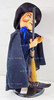 Annalee Mobilitee Dolls 23" Witch Blue Sparkle Wired Doll Halloween No. 332905