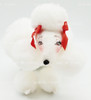 Annalee Mobilitee Dolls 10 Mon Cherie Poodle Doll No 038901 White w/ Red Bows