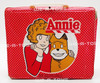 Annie & Sandy Plastic Lunchbox and Thermal Cup Aladdin 1981 USED