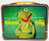 The Muppets Tin Metal Lunchbox and Thermos Cup 1979 Thermos USED