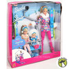 Skiing Vacation Barbie Stacie Kelly Dolls Set & Ski Lift 2000 Mattel No 29347