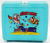 Mighty Mouse Plastic Lunchbox and Thermos Cup Viacom International 1979 USED