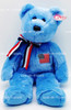 Ty Beanie Buddy America the Bear Blue Plush Toy 2002
